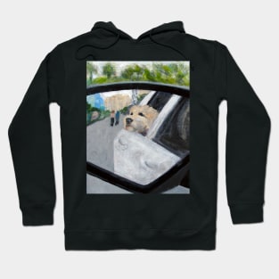 Adorable Dog Art Cruisin' w/Sabo in North Myrtle, South Carolina Hoodie